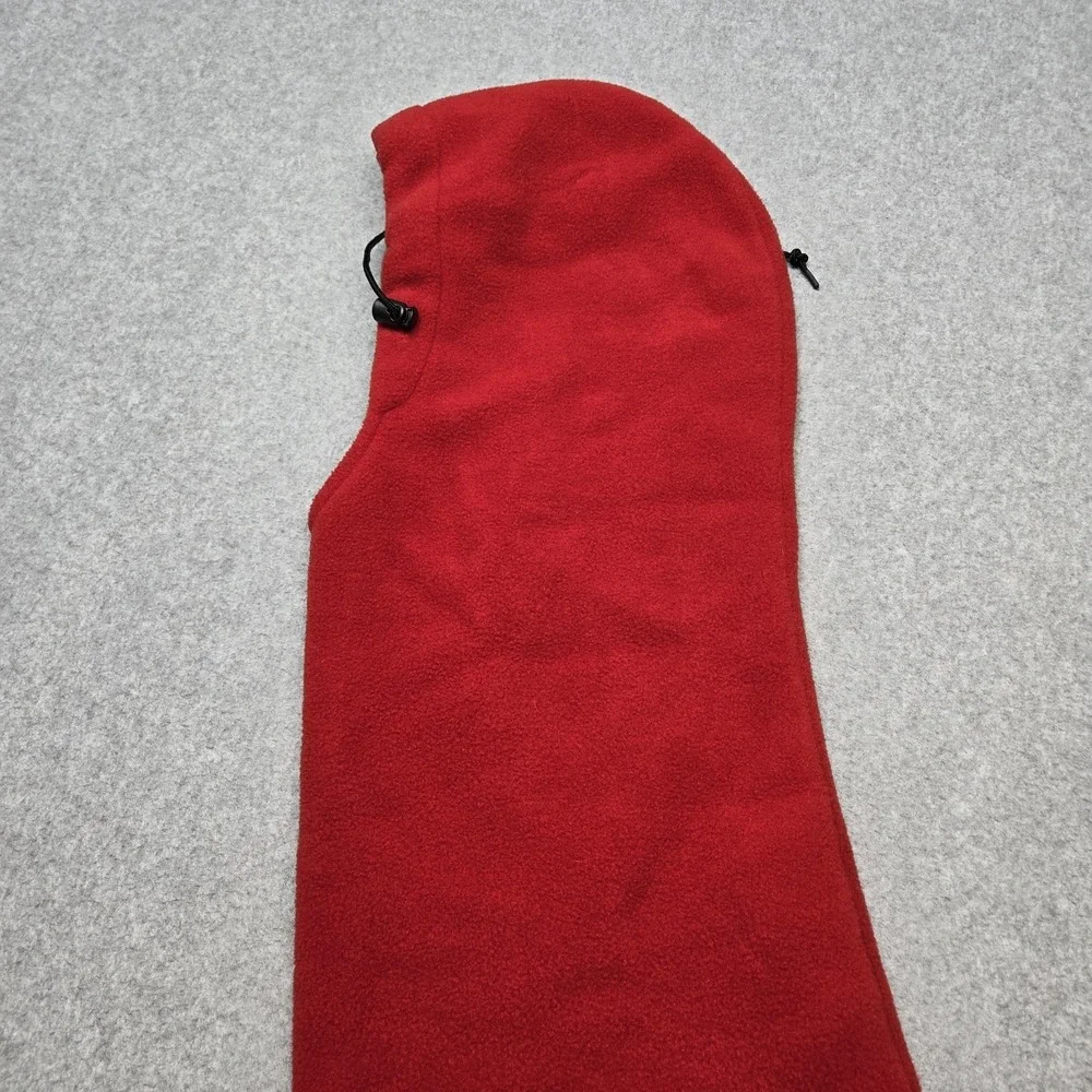 Head Sokz Balaclava Unisex One Size Red Fleece Thermal Neck‎ Flap Adjustable